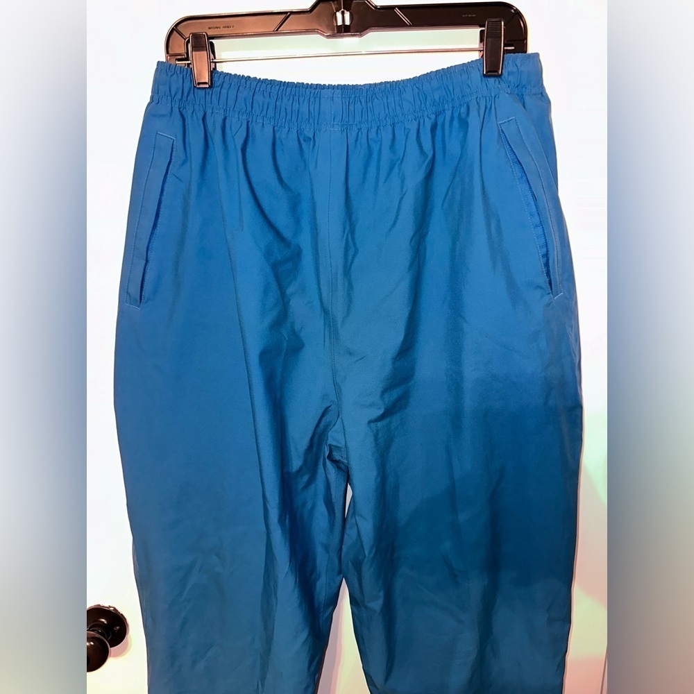 L.L. Bean Women’s XL Pants Nylon Gore Tex Rain Blue Vintage Hiking Outdoors 1669 - Picture 3 of 8